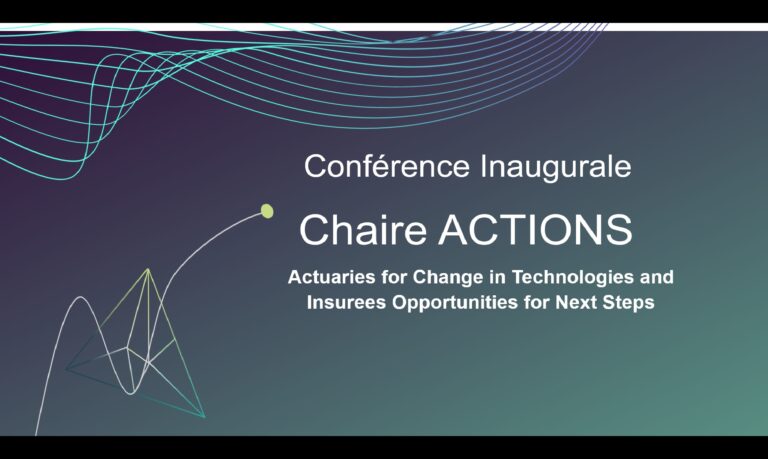 Conférence inaugurale chaire ACTIONS